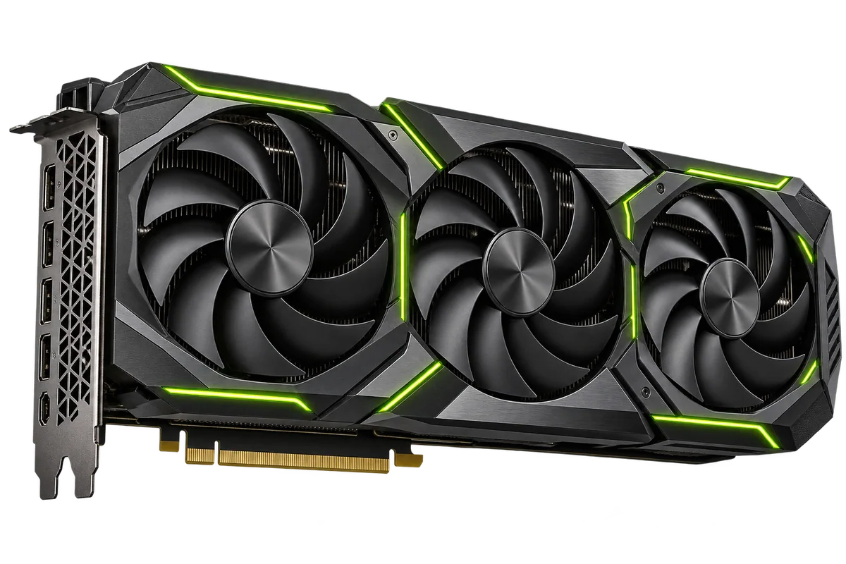 AMD Radeon RX 9070 XT 16 GB. Representación ilustrativa de la familia Radeon RX serie 9000; no es una fotografía exacta del producto.